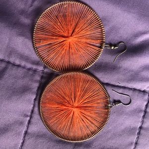 Orange earrings